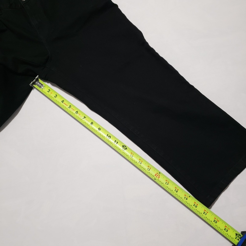 American Living Capri Jeans Womens 8 Black Dark Wash Mid Rise Button‎ Fly 30W - Picture 11 of 12